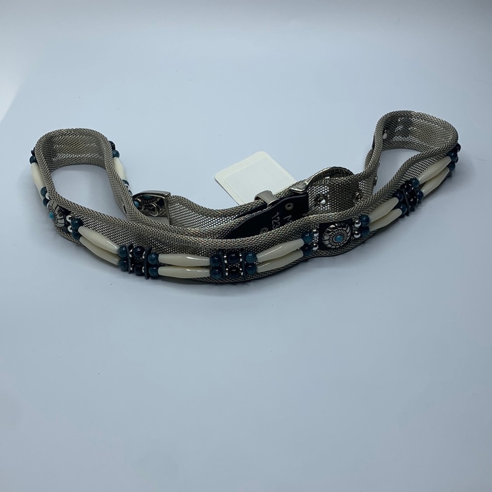Eagle Leather mesh and beaded belt.